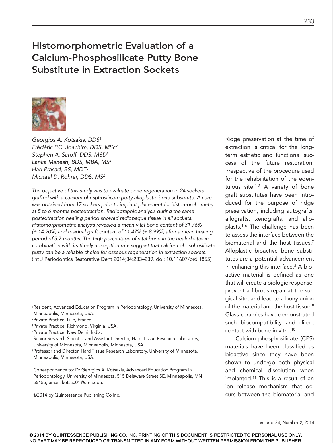 Article - Dr.Kotsakis - Lab