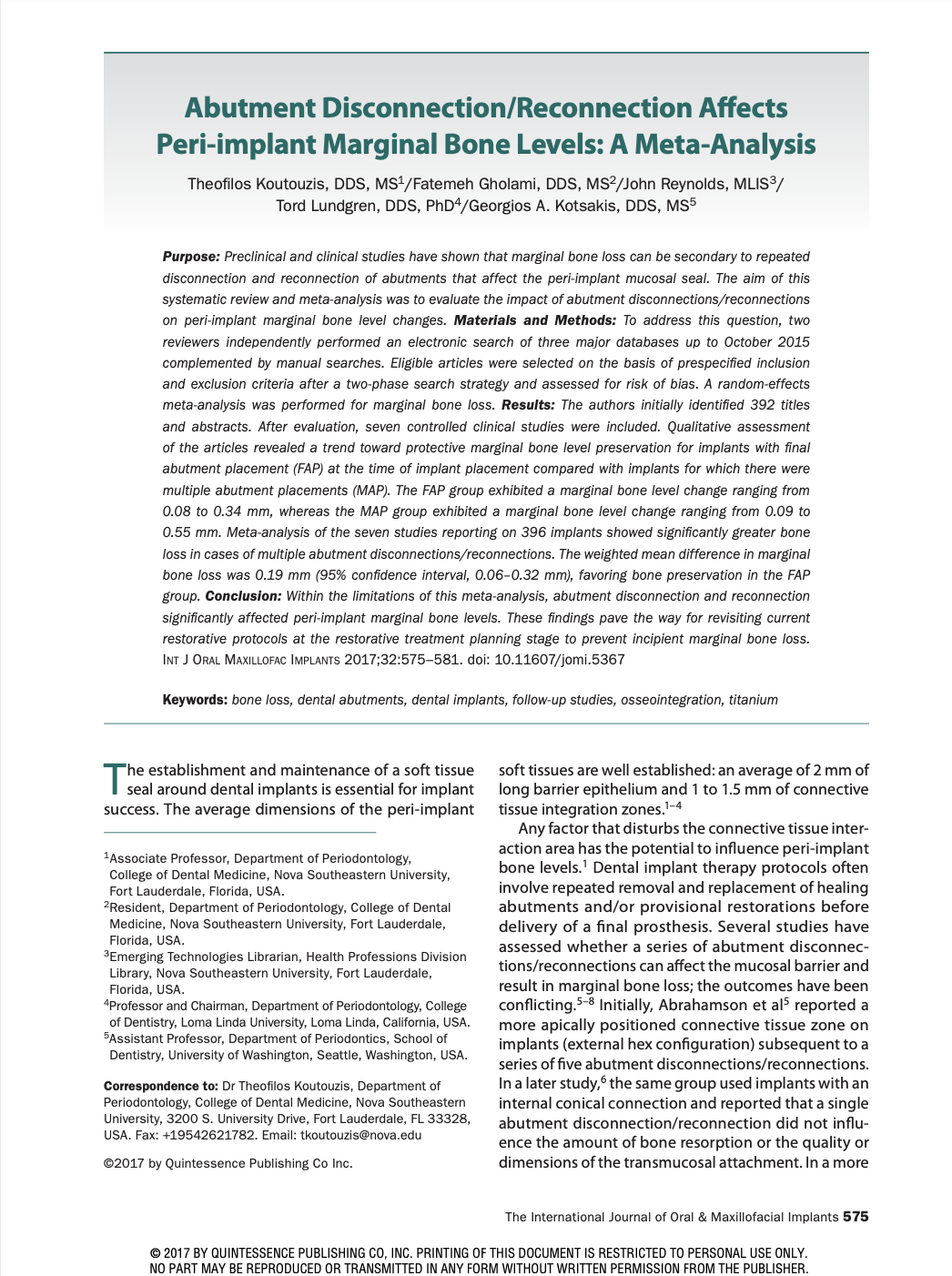 Article - Dr.Kotsakis - Lab